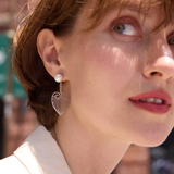 Heartline Pearl Earrings