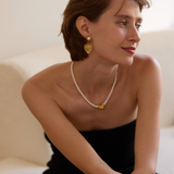 Heartline Pearl Earrings