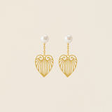 Heartline Pearl Earrings