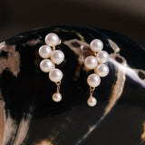 Bridal Edition - Romantic Balloon-Inspired Pearl Earrings | Gift for Her 

These elegant pearl earrings were designed as a personal piece for my own wedding, with the pearls arranged to resemble a bundle of balloons—symbolizing love, hope, and celebration. Now, I’m excited to share this special design with you, hoping it spreads the same joy and romance that it did for me on my special day.
- Round and Smooth Freshwater pearls