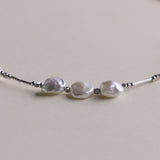 Elegant Keshi Pearl Necklace with Fine 925 Sterling Silver Accents | Real Freshwater Pearls | Christmas gift for her, birthday gift for women
Materials:
- 15 Keshi Pearls: Known for their irregular shapes and exquisite luster.
- 925 Sterling Silver Accents: Provides a durable and stylish framework that enhances the pearls' natural beauty.
- Length: Approximately 40 cm, designed to sit perfectly around the base of the neck.
Gift Idea: 
The Keshi Pearl Necklace makes a perfect gift for special occasions like 