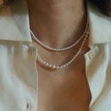 Product Description: This beautiful set of two freshwater pearl necklaces is designed to be worn together or separately for an effortlessly chic layered look. The necklaces feature smooth, round pearls with a radiant luster that will add sophistication to any outfit. Whether you’re dressing up for an event or adding a touch of elegance to your everyday style, these pearl necklaces are perfect for enhancing your wardrobe.
Materials & Craftsmanship: Handcrafted with the finest natural freshwater pearls, each 
