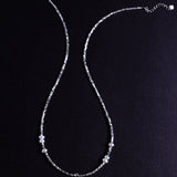 Starry Sky Necklace - 925 Sterling Silver with Delicate Seed Pearls | Real Freshwater Pearls | Christmas Gift irregular pearls, birthday gift for her 
