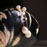 These elegant pearl drop earrings feature a gentle, cascading design of three pearls, meant to reflect the beauty of water droplets splashing into a serene surface. Crafted to add a soft glow to your look, these earrings symbolize vitality and positivity, reminding the wearer to approach life with energy and grace.
Materials & Craftsmanship: Each pair is handcrafted with care using lustrous freshwater pearls and high-quality, durable materials. We ensure every detail is perfected to create a radiant and lon