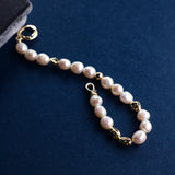 Freshwater Pearl Necklace and Bracelet Set | Versatile and Elegant | 18K Gold Filled | Gift for Her | Fall Outfit 
This set, featuring a smooth and lustrous collection of natural freshwater pearls, offers endless styling possibilities. Wear the necklace and bracelet separately or connect the clasps to create a chic long necklace. This versatile design is not only fun to wear but can be layered with one of our baroque pearl necklaces to create a more luxurious look. Whether worn individually or combined, the